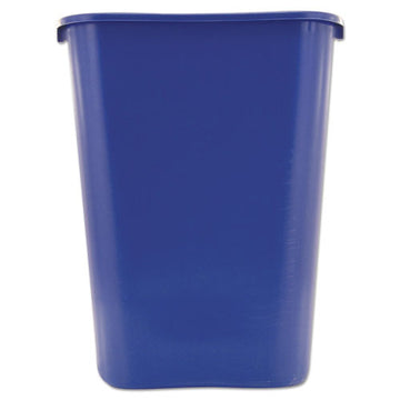 Rubbermaid® Commercial Large Deskside Recycle Container With Symbol, Rectangular, Plastic, 41.25 Qt, Blue freeshipping - TVN Wholesale